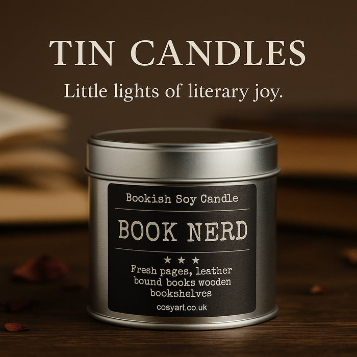 Book Nerd candle - Homemade Candles Made In London