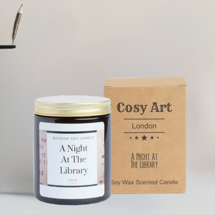 A Night At The Library – Cozy Book Lover's Candle