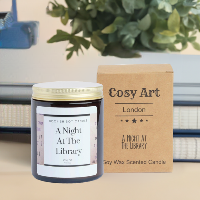 A Night At The Library – Cozy Book Lover's Candle