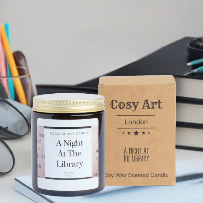 A Night At The Library – Cozy Book Lover's Candle