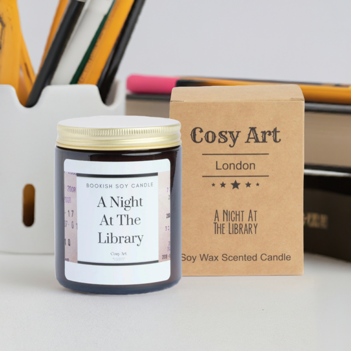 A Night At The Library – Cozy Book Lover's Candle