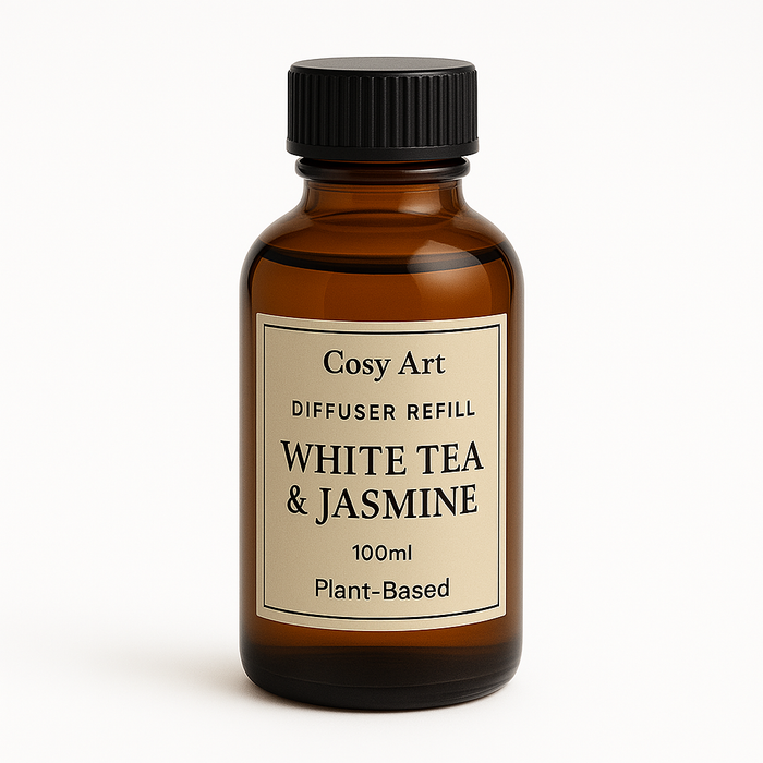 White Tea & Jasmine Diffuser Refill – Plant-Based, Calming Spa Scent