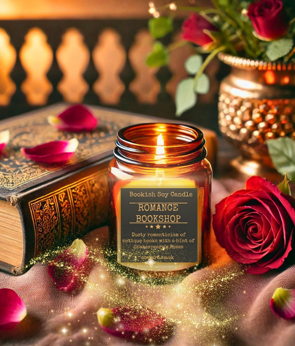 Romance Bookshop Candle