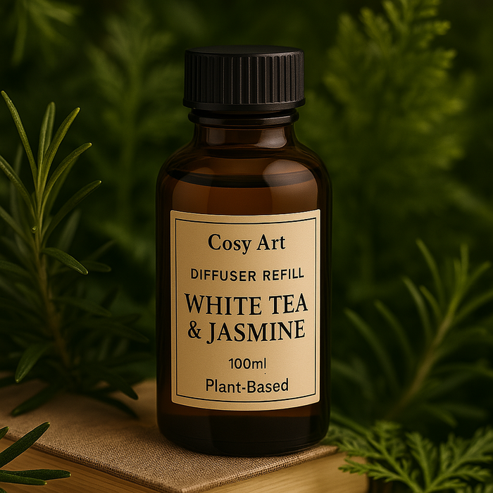 White Tea & Jasmine Diffuser Refill – Plant-Based, Calming Spa Scent