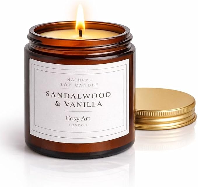 Sandalwood & Vanilla Soy Candle 180ml Candle